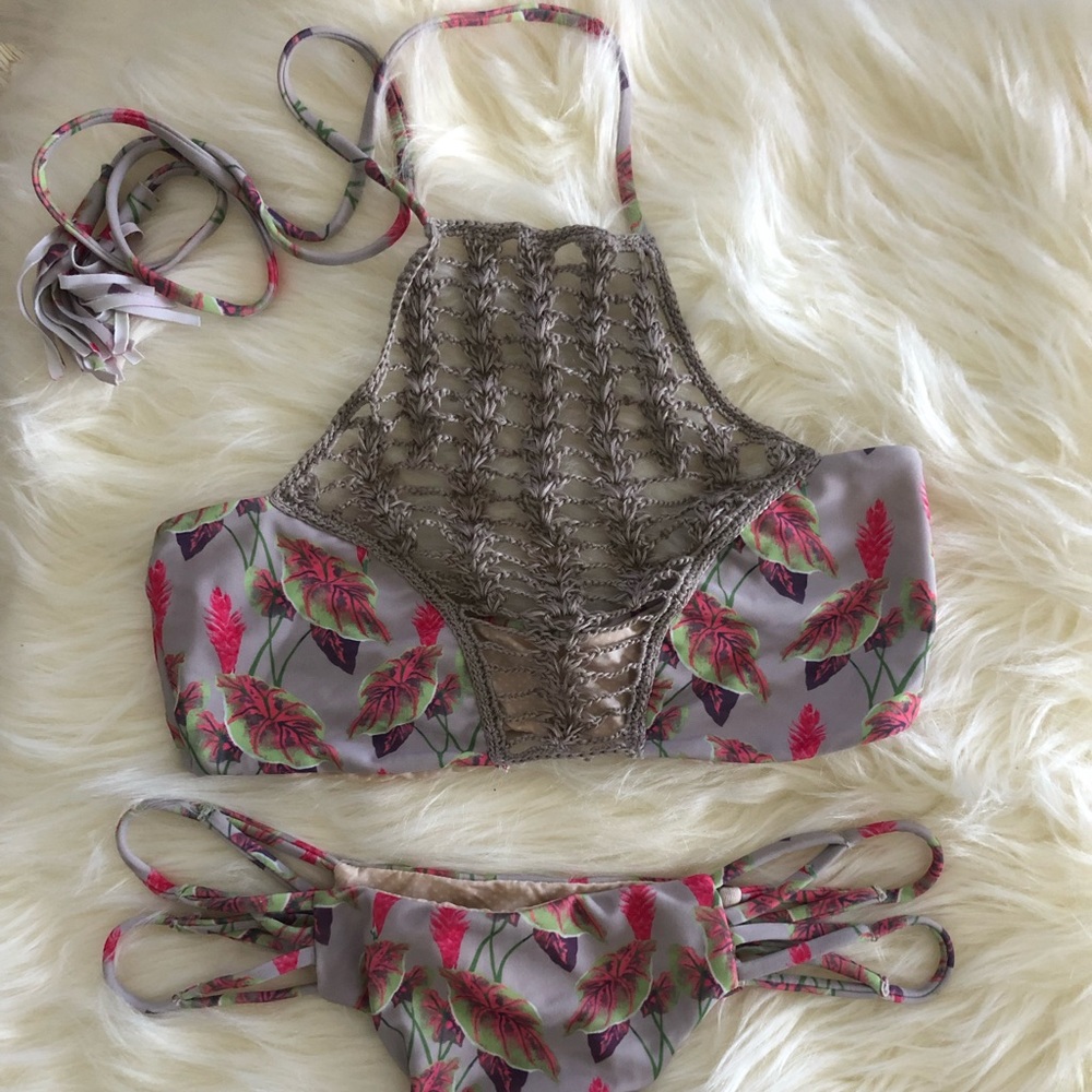 Sz SM Acacia Vintage Hawaii Panama top & bottom